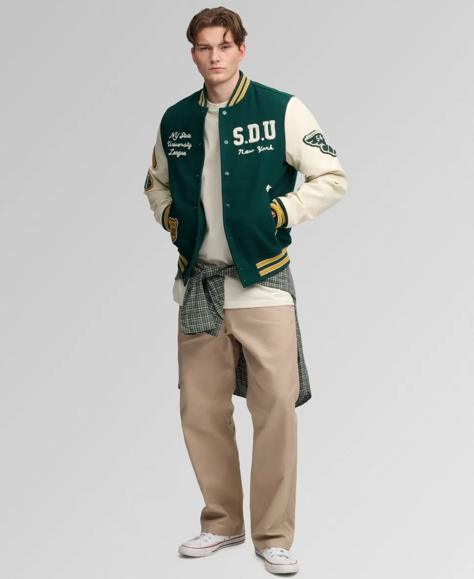 Vintage Patched Varsity Jacket