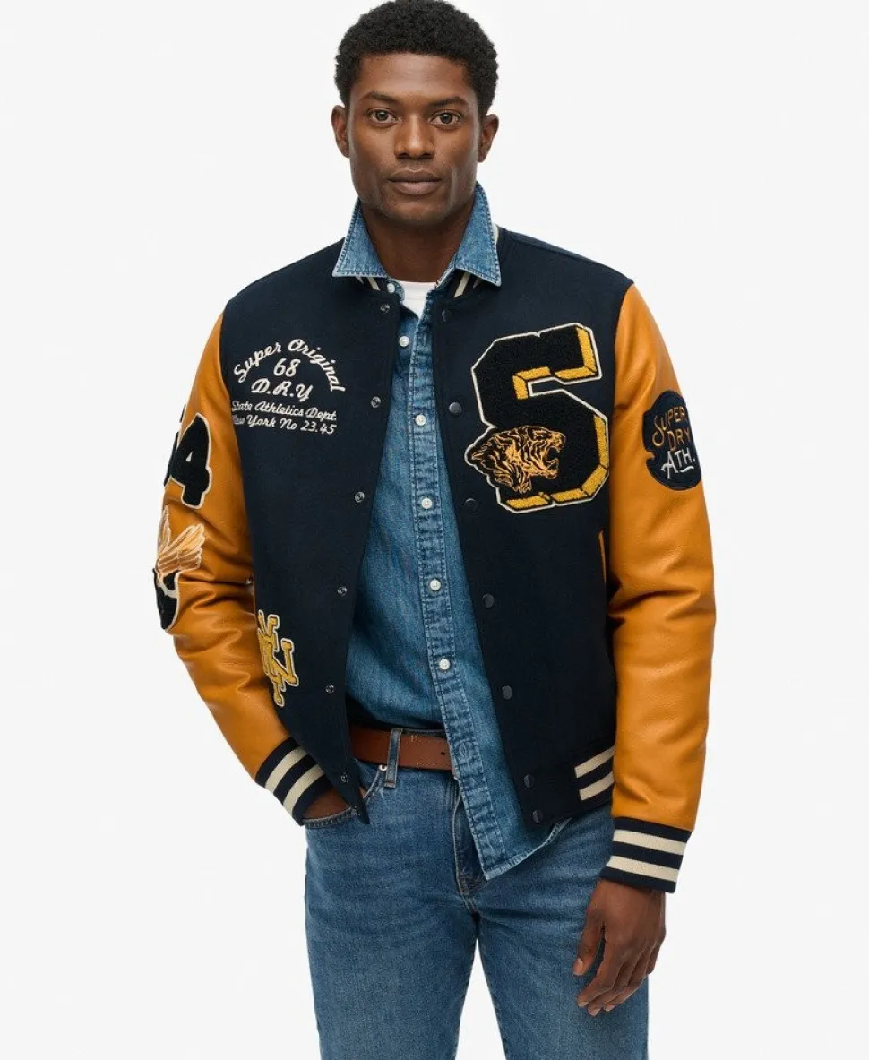 Vintage Patched Varsity Jacket