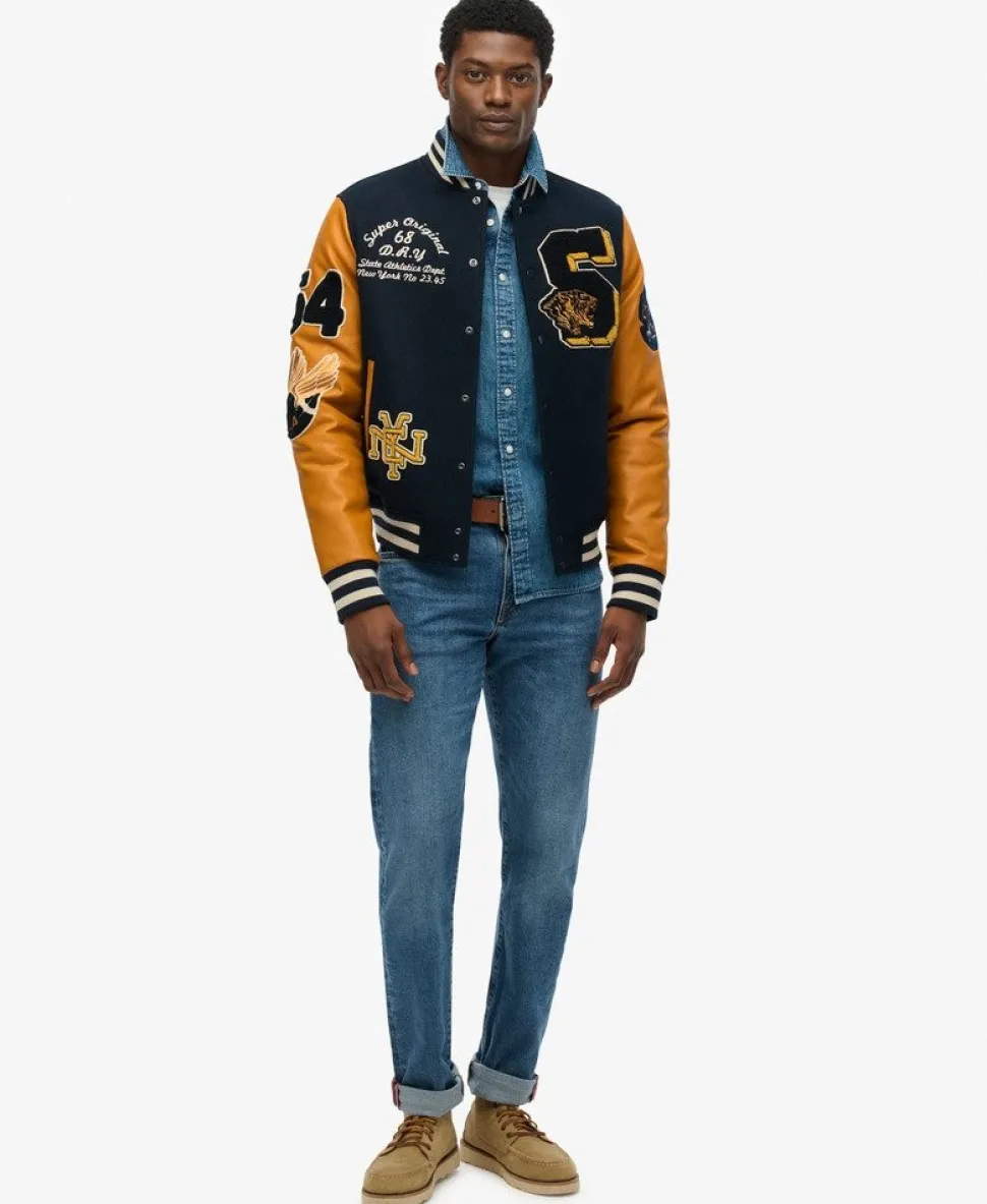 Vintage Patched Varsity Jacket