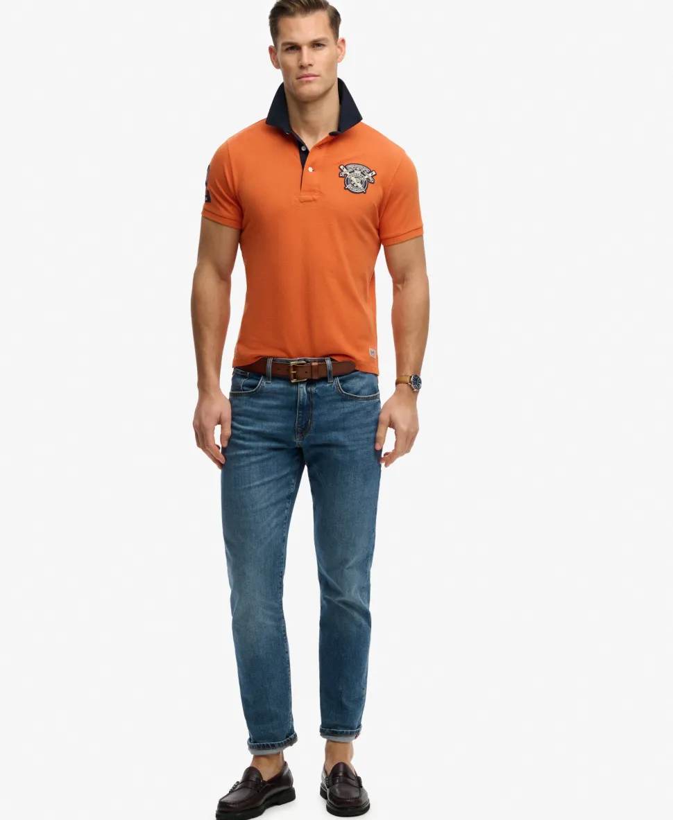 Vintage Pique Rugby Polo Shirt