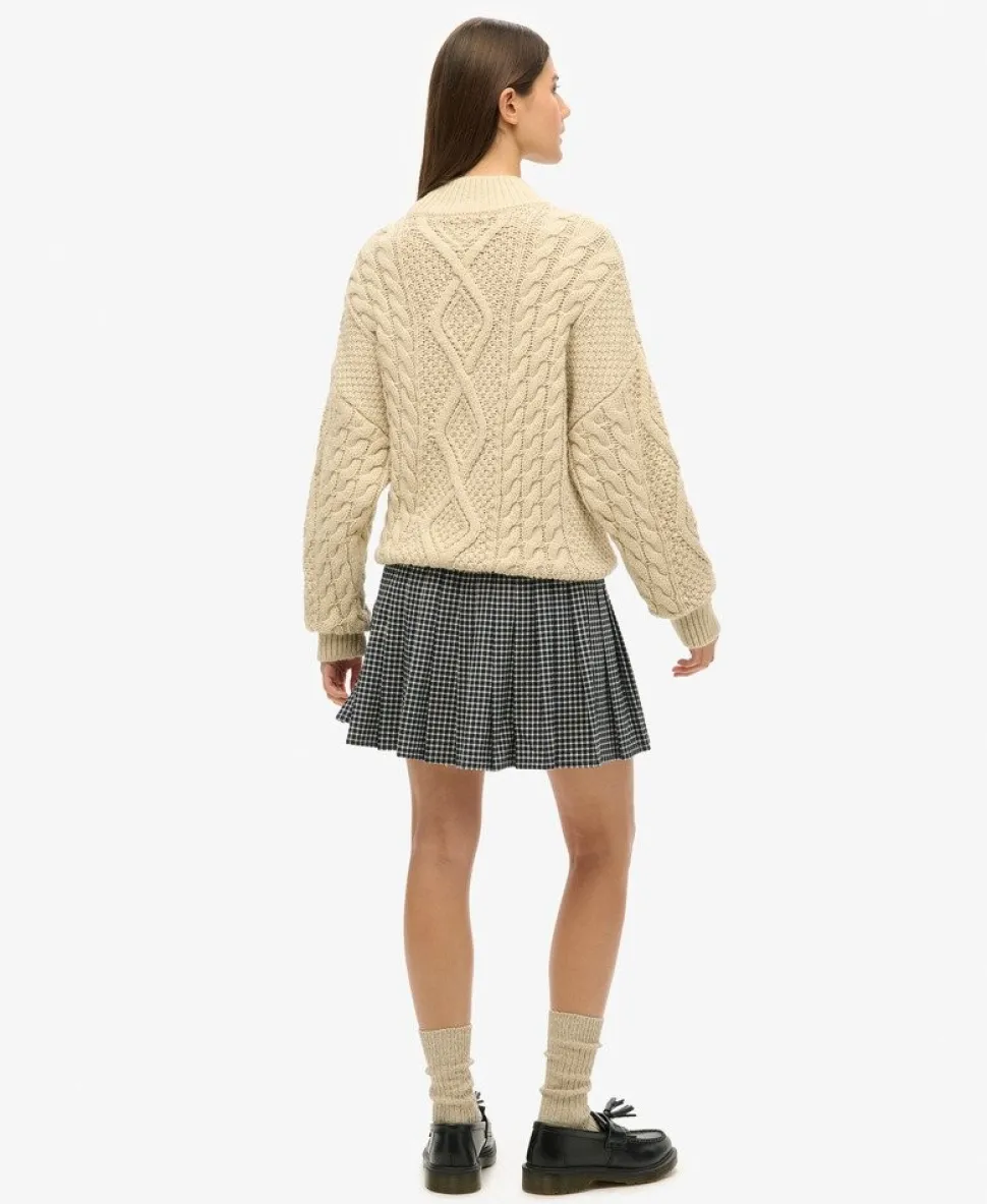 Vintage Pleated Mini Skirt