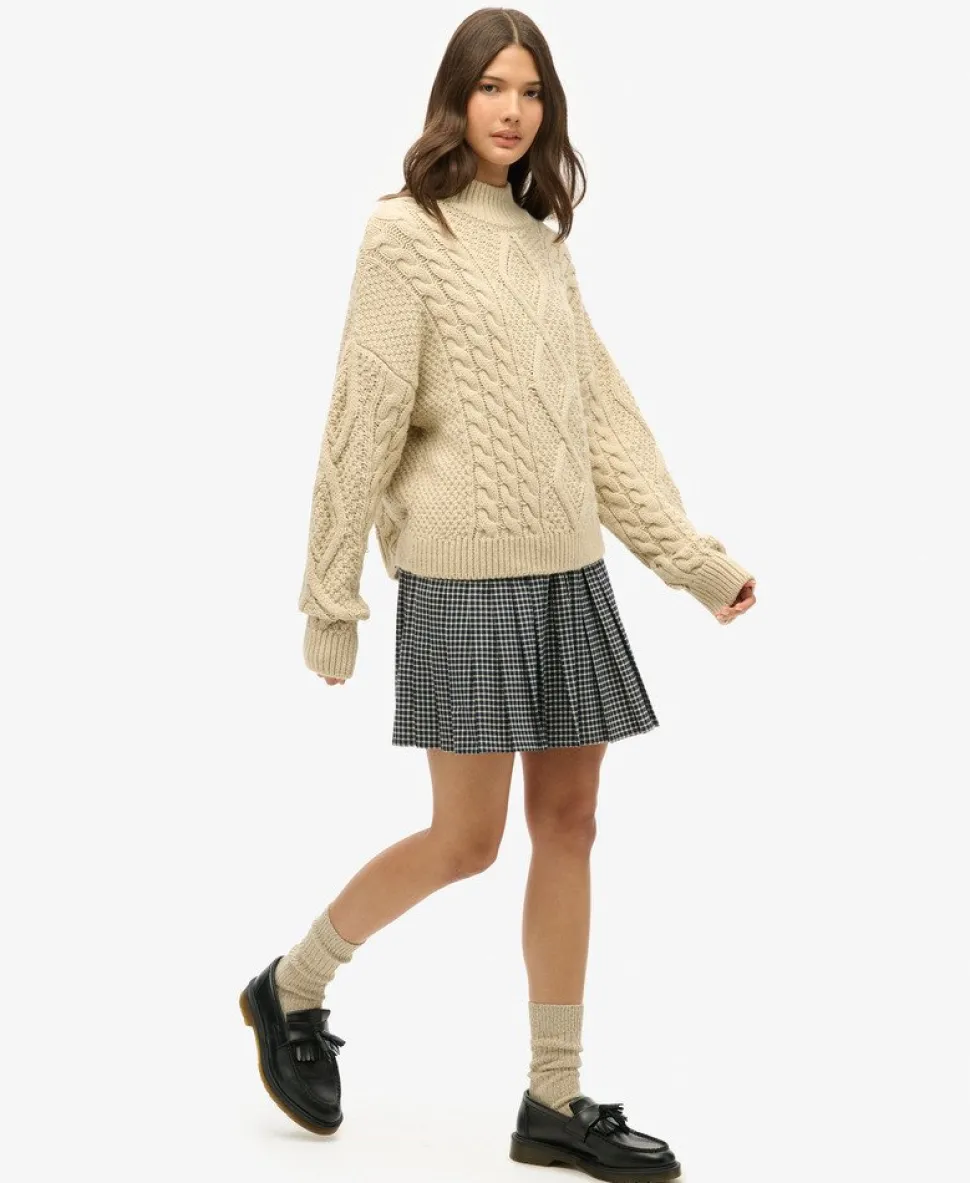 Vintage Pleated Mini Skirt