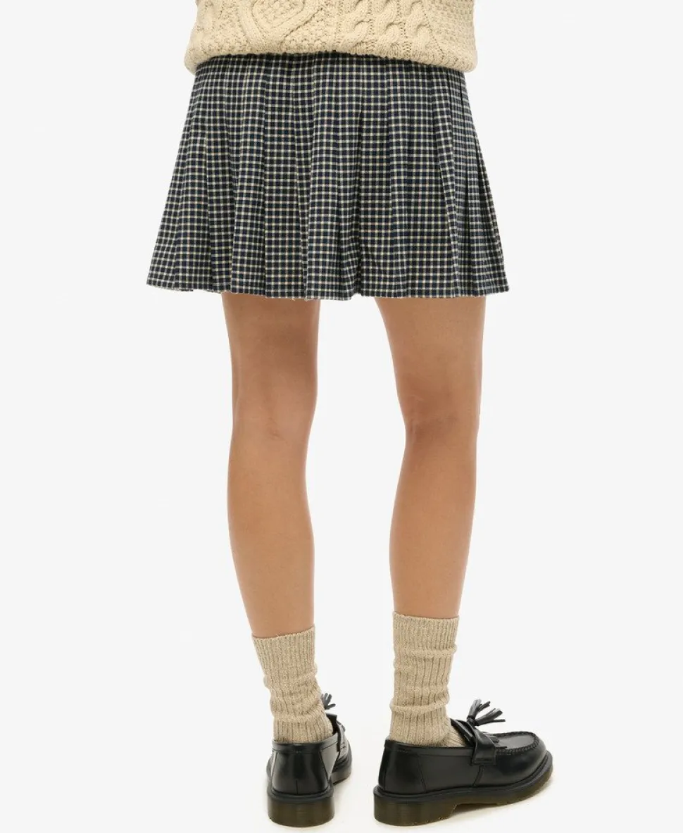 Vintage Pleated Mini Skirt