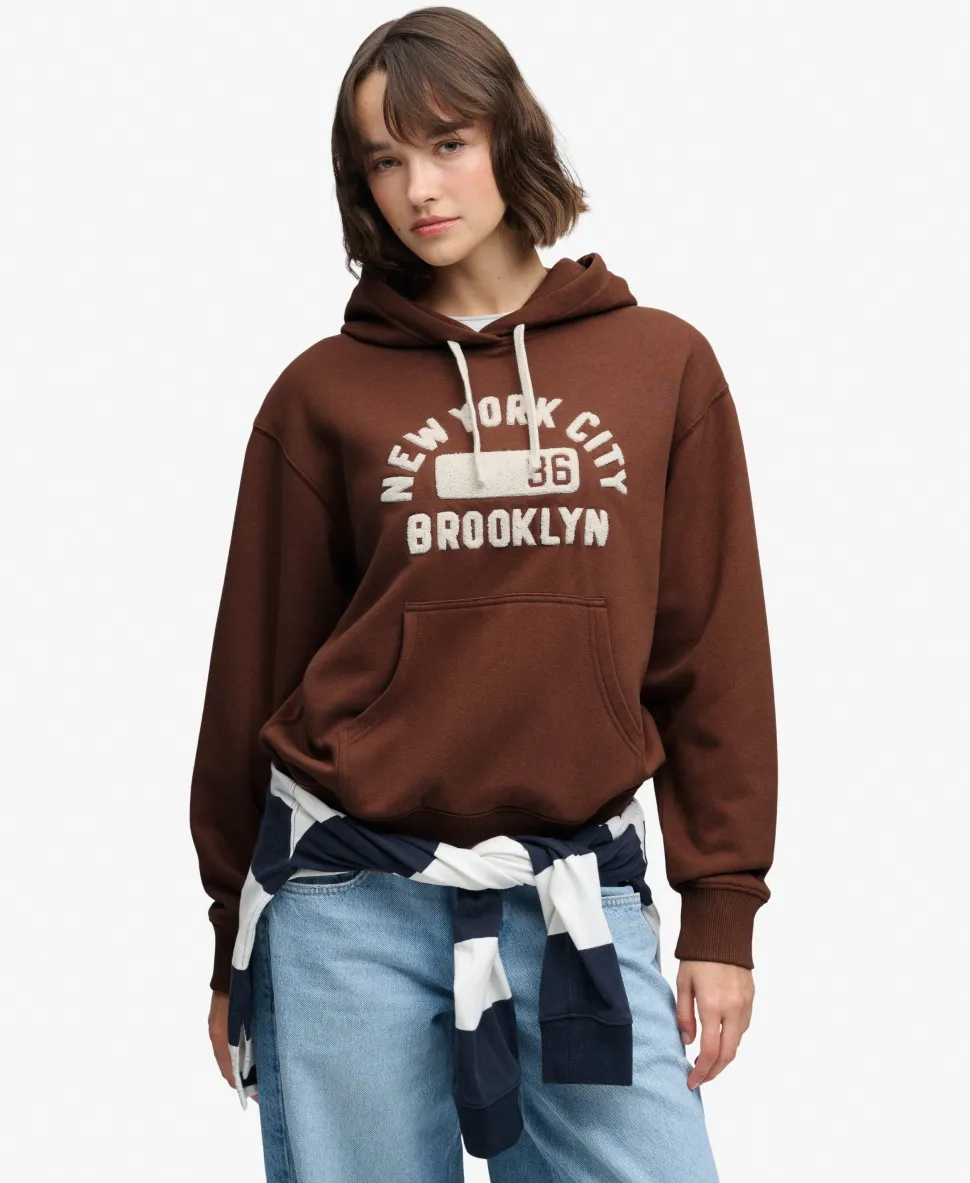 Vintage Prep Chenille Hoodie