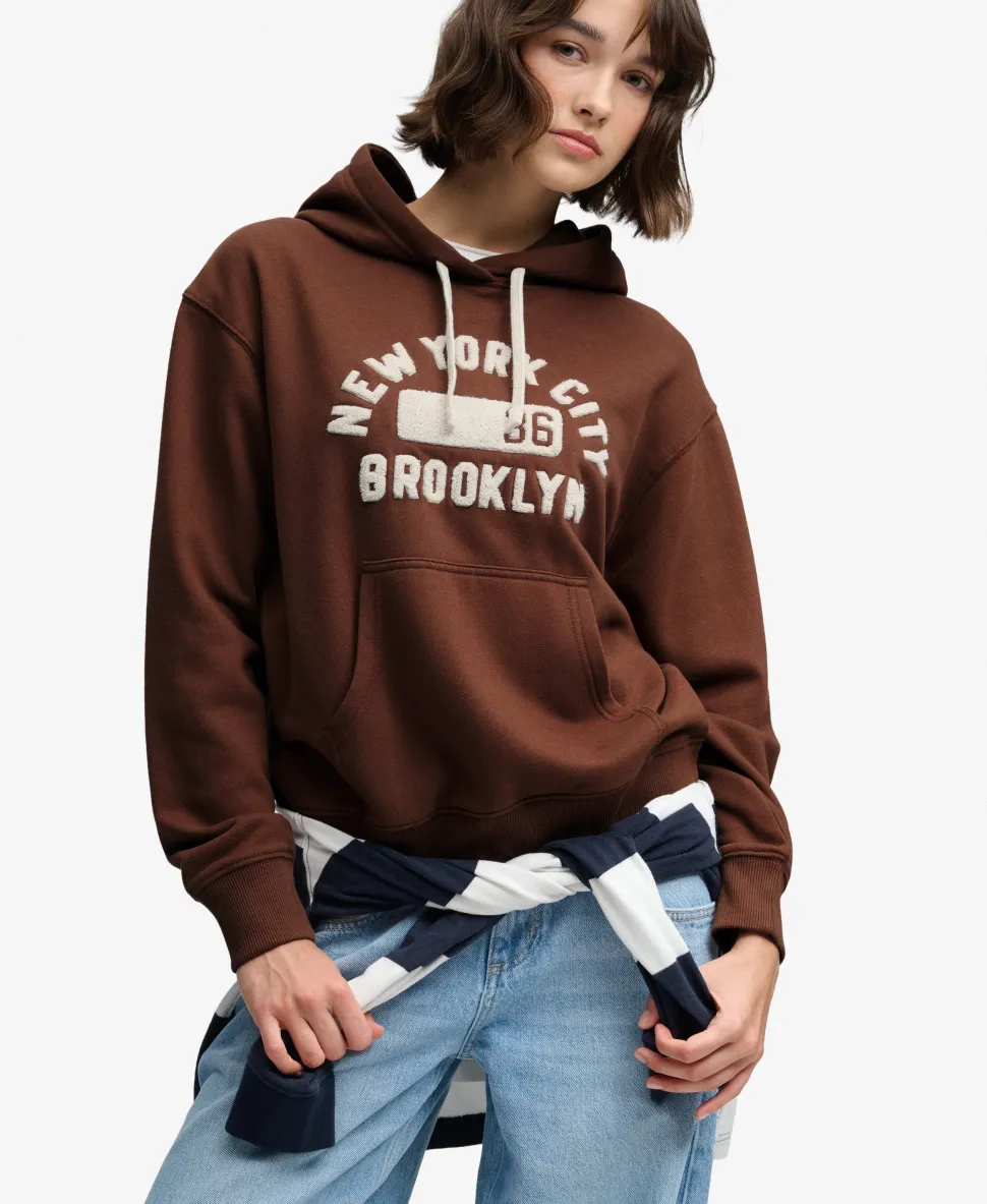 Vintage Prep Chenille Hoodie
