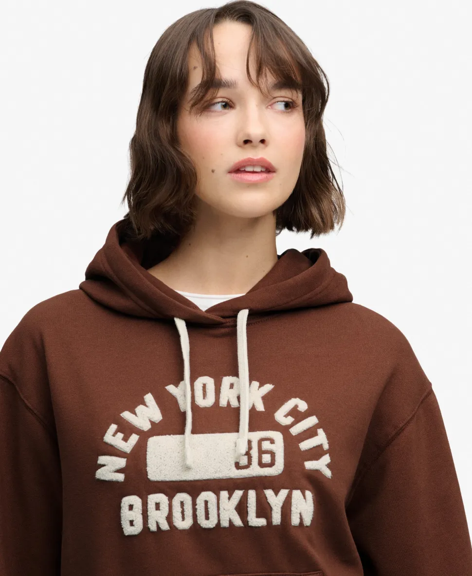 Vintage Prep Chenille Hoodie