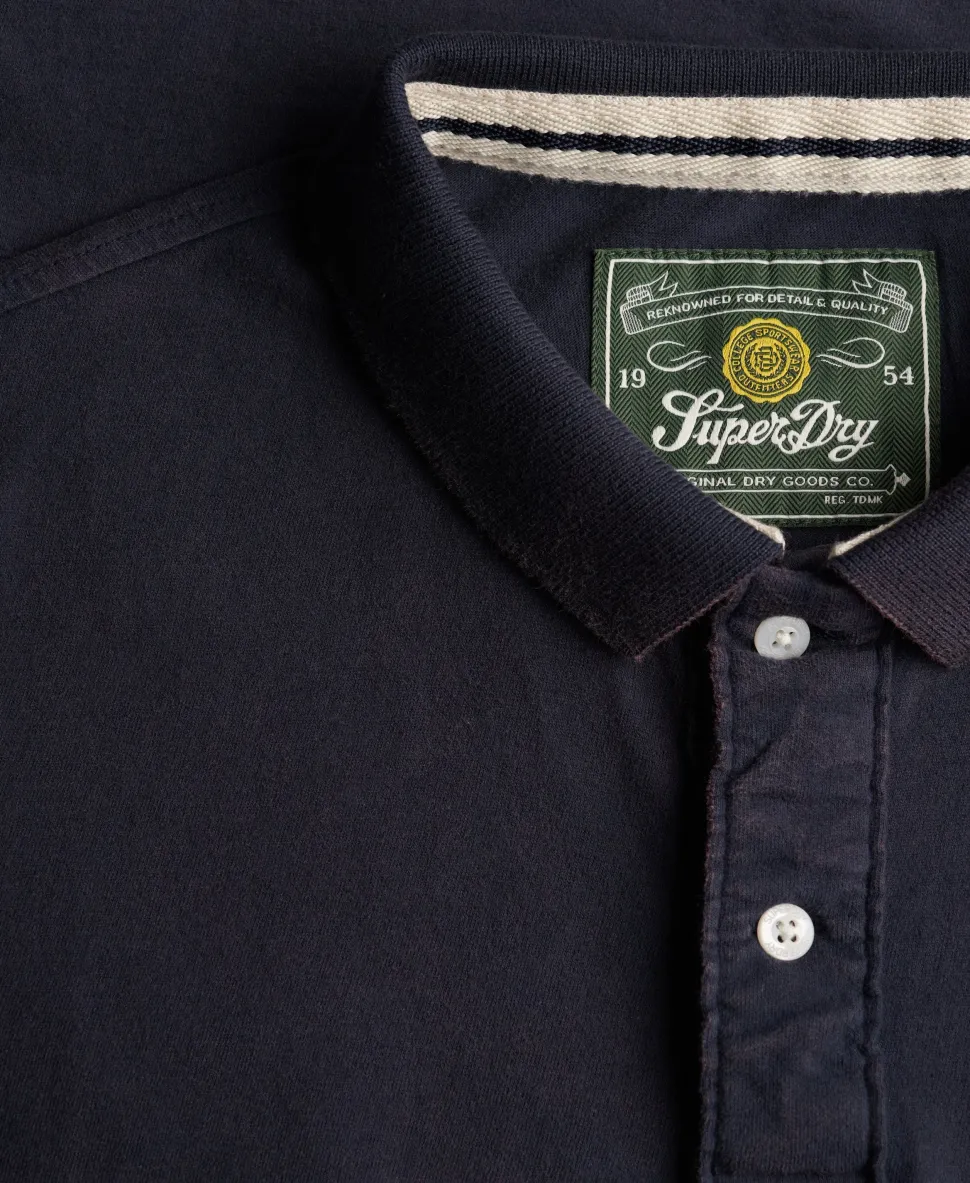 Vintage Stripe Jersey Polo Shirt