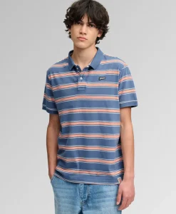 Vintage Stripe Jersey Polo Shirt