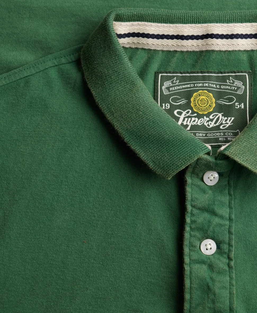 Vintage Stripe Jersey Polo Shirt