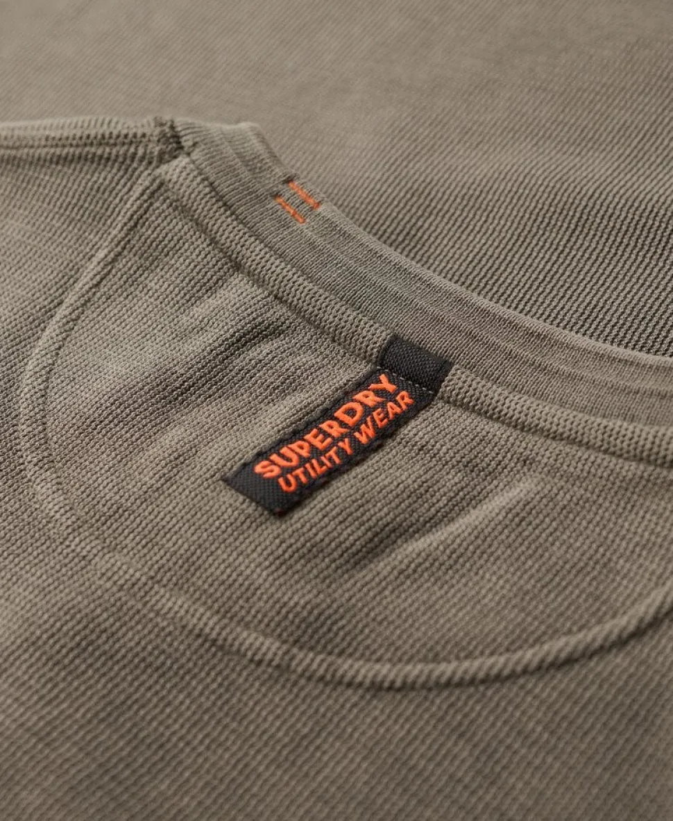 Vintage Textured Henley Top