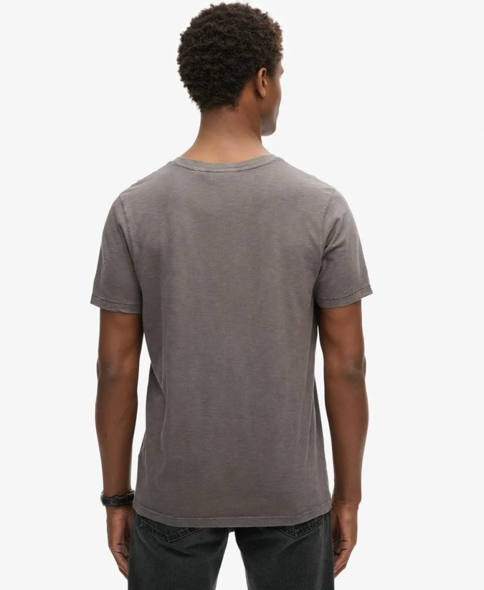 V-Neck Slub Short Sleeve T-Shirt