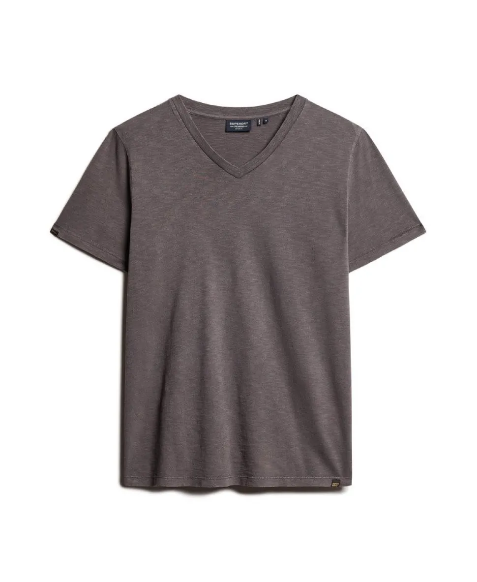 V-Neck Slub Short Sleeve T-Shirt