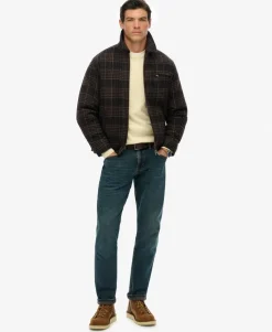 Wool Blend Check Ranch Jacket
