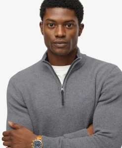 Wool Blend Half Zip Jumper