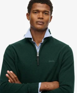 Wool Blend Half Zip Jumper