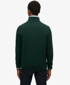 Wool Blend Half Zip Jumper
