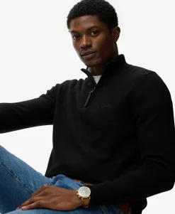 Wool Blend Half Zip Jumper