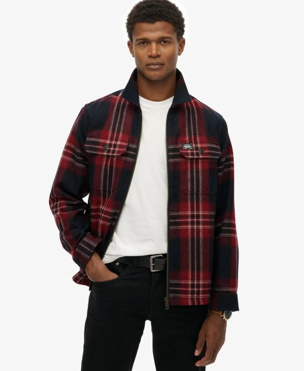 Wool Blend Miller Zip Overshirt