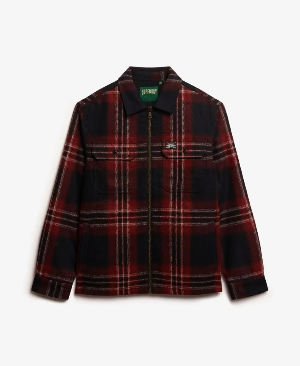 Wool Blend Miller Zip Overshirt