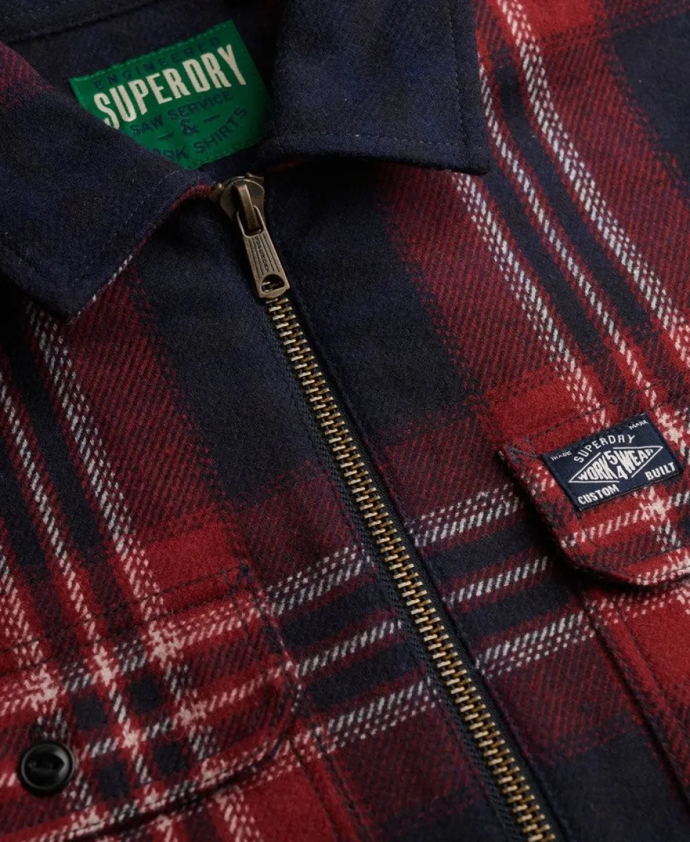Wool Blend Miller Zip Overshirt