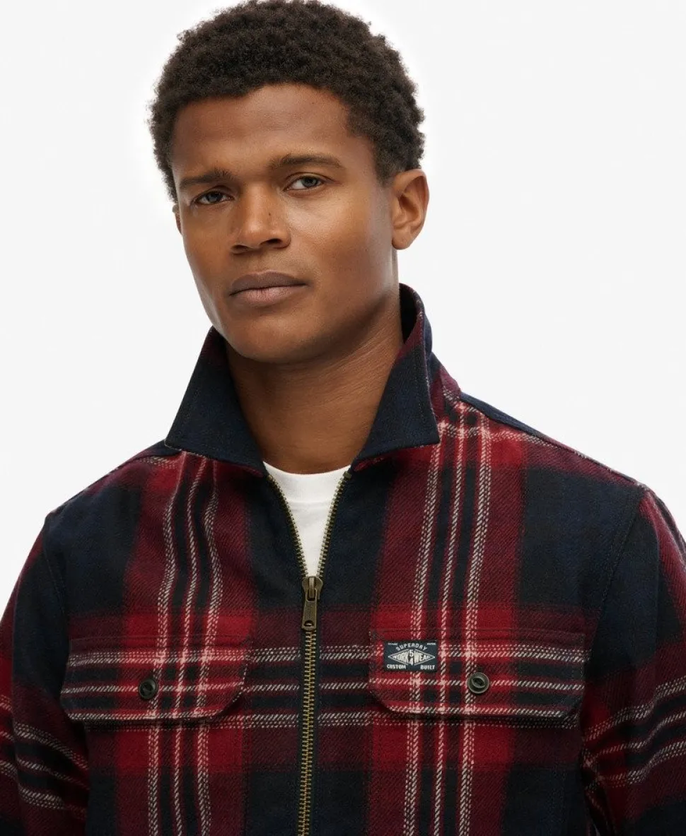 Wool Blend Miller Zip Overshirt