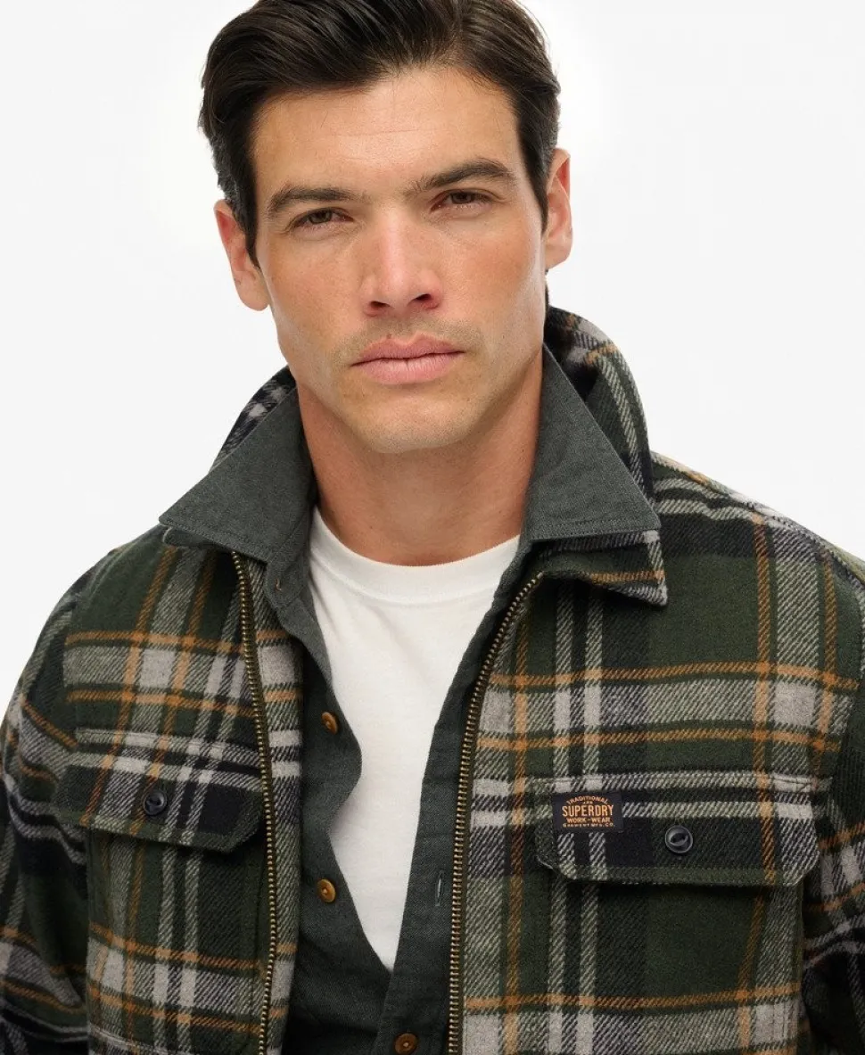 Wool Blend Miller Zip Overshirt