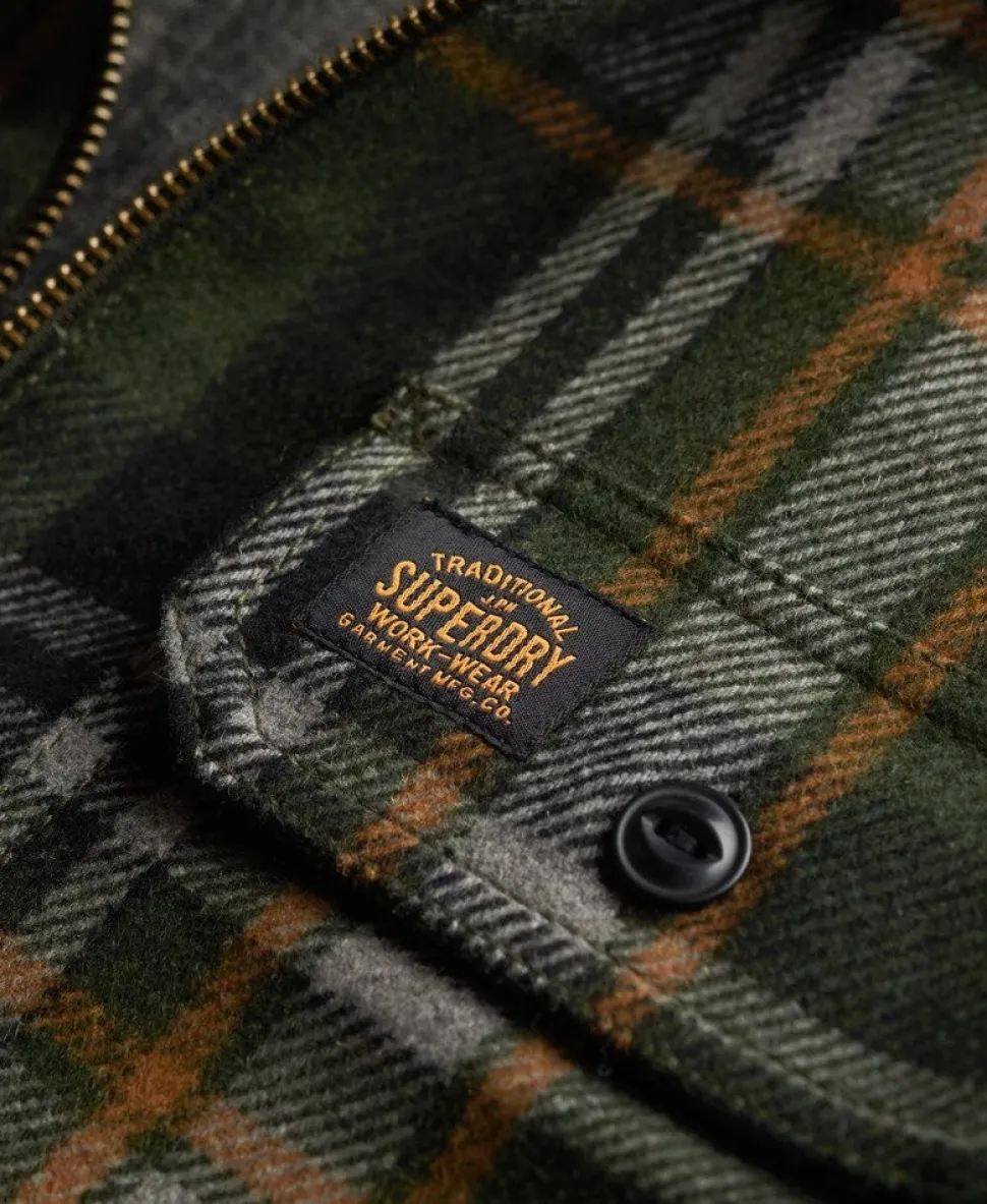 Wool Blend Miller Zip Overshirt
