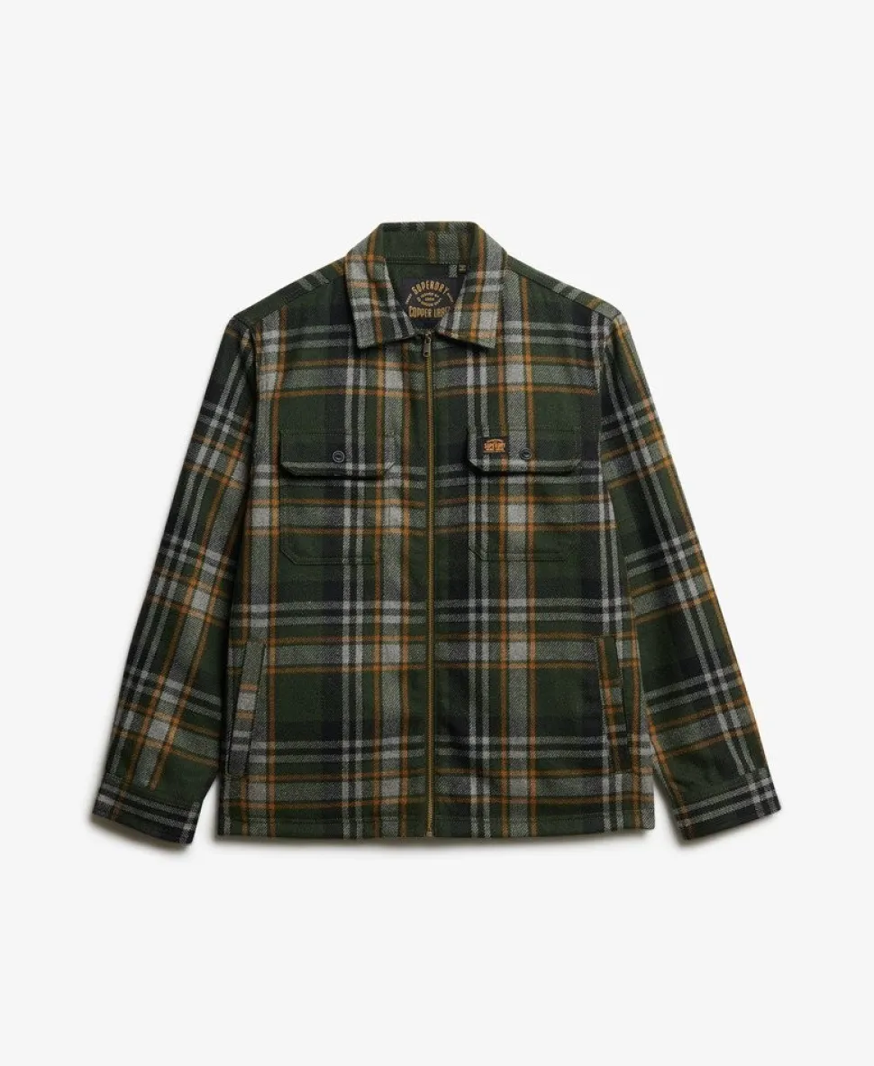 Wool Blend Miller Zip Overshirt