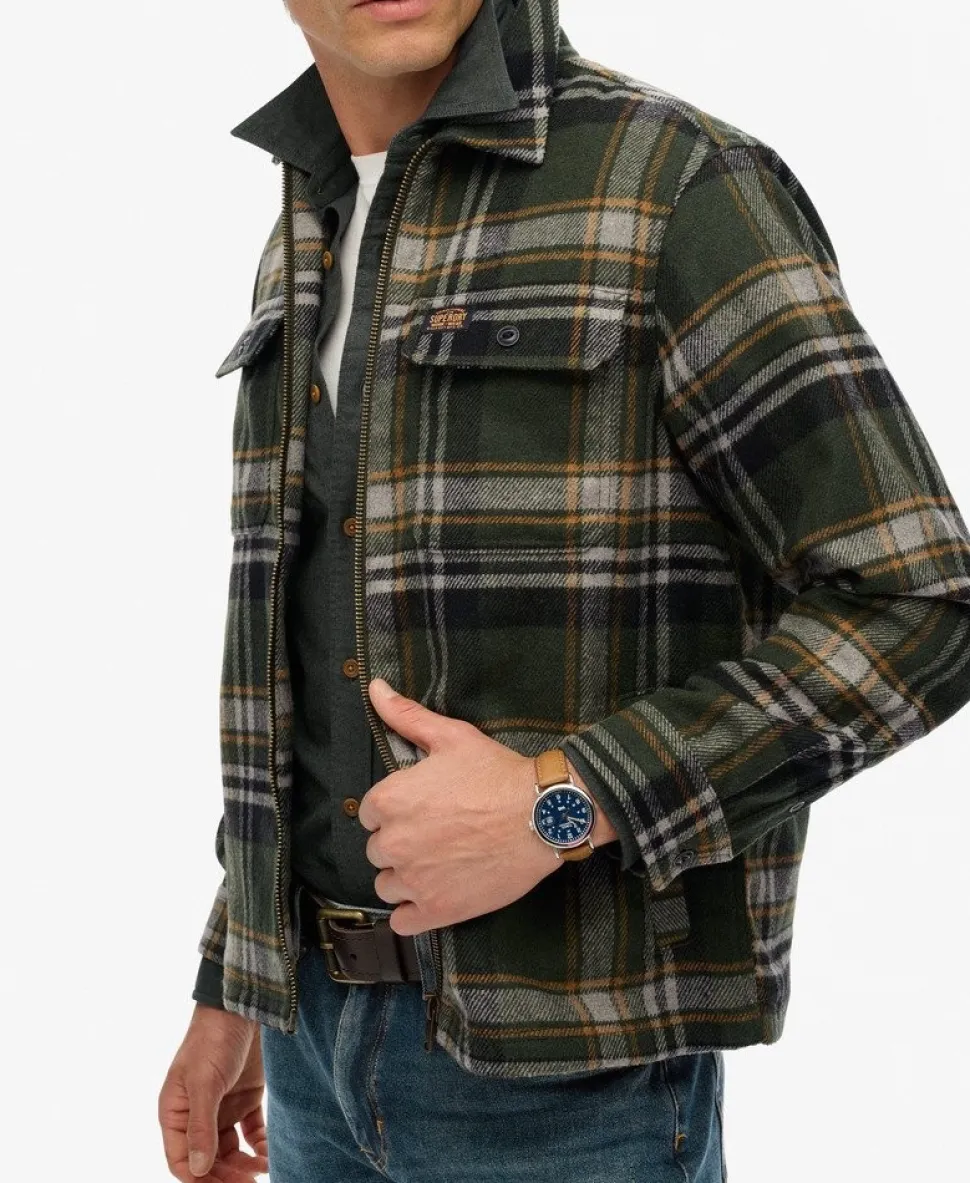 Wool Blend Miller Zip Overshirt