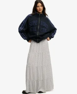 Woven Tiered Maxi Skirt