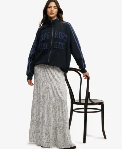 Woven Tiered Maxi Skirt