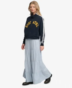 Woven Tiered Maxi Skirt