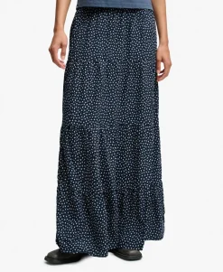 Woven Tiered Maxi Skirt